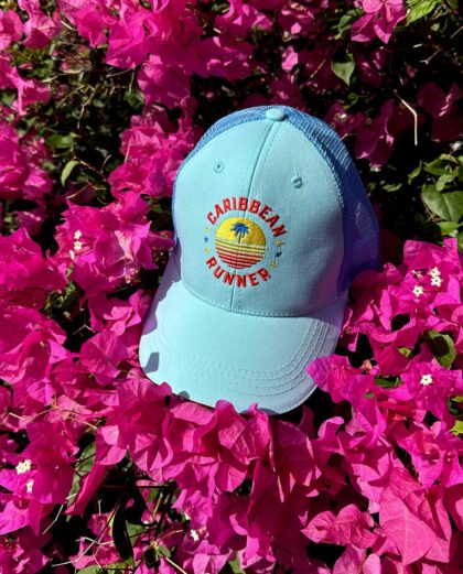 Casquette baby blue brodée Caribbean Runner