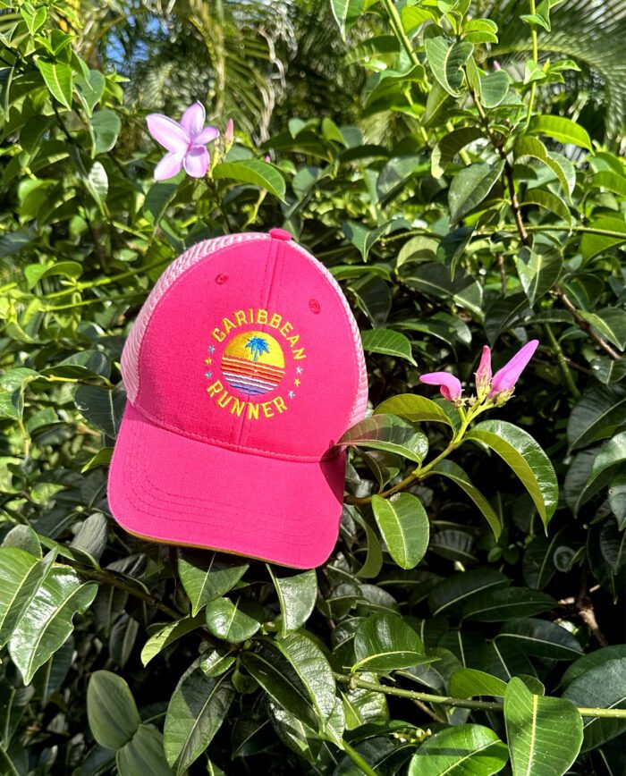 Casquette rose brodée Caribbean Runner Casquette rose brodée Caribbean Runner
